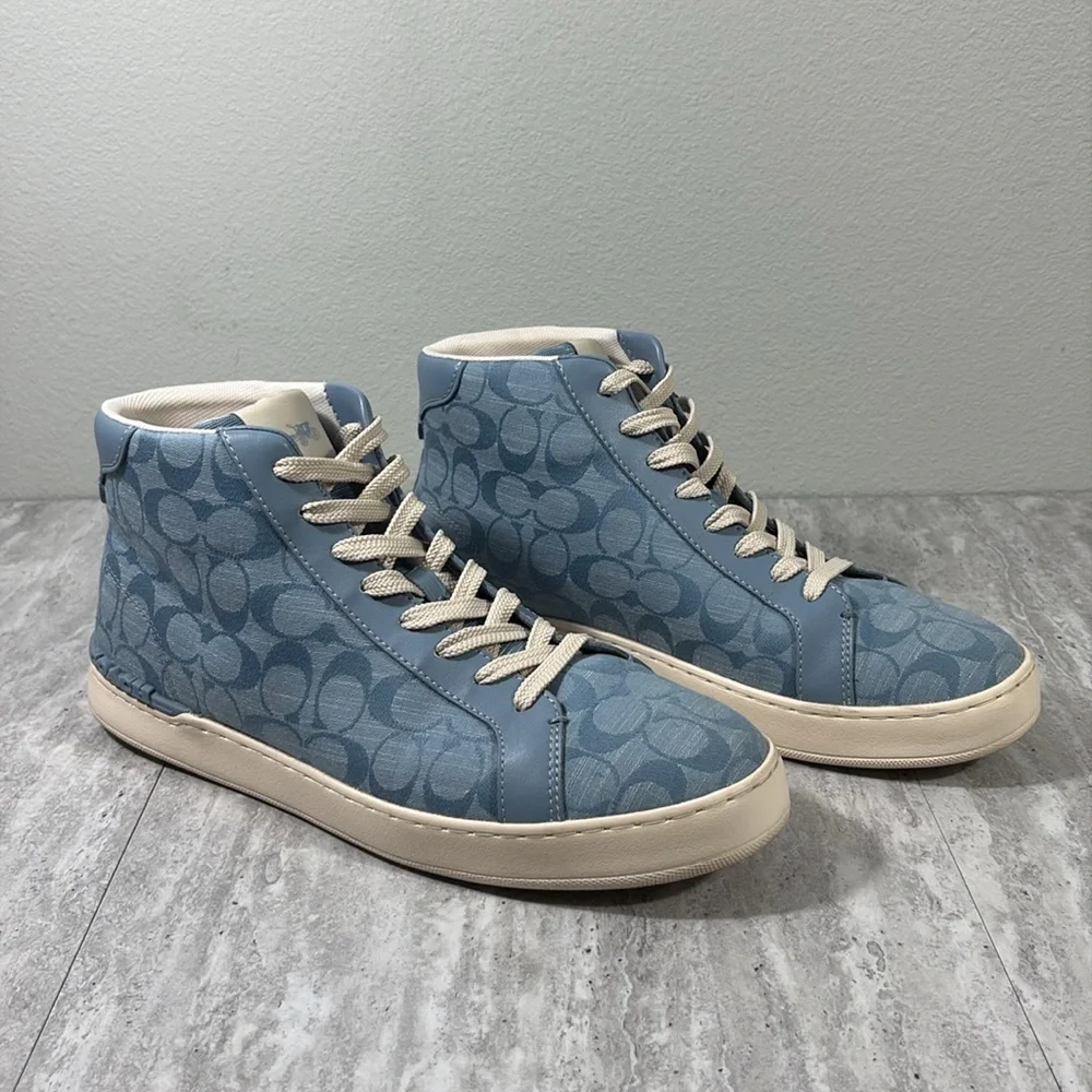 Coach Clip High Top Sneaker, Men’s sz 11, Cornflower Blue